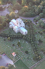 Thame church from above