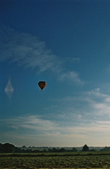 Flying at dusk